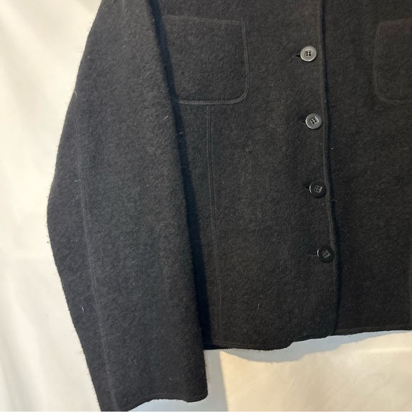 New Lisa International Wool Jacket w Detachable Fur Collar - Picture 7 of 7